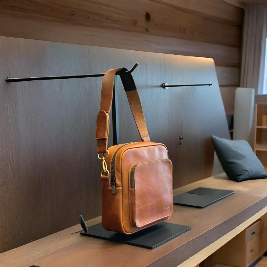 Side bag for mans/ leather Sling bag 7.7
